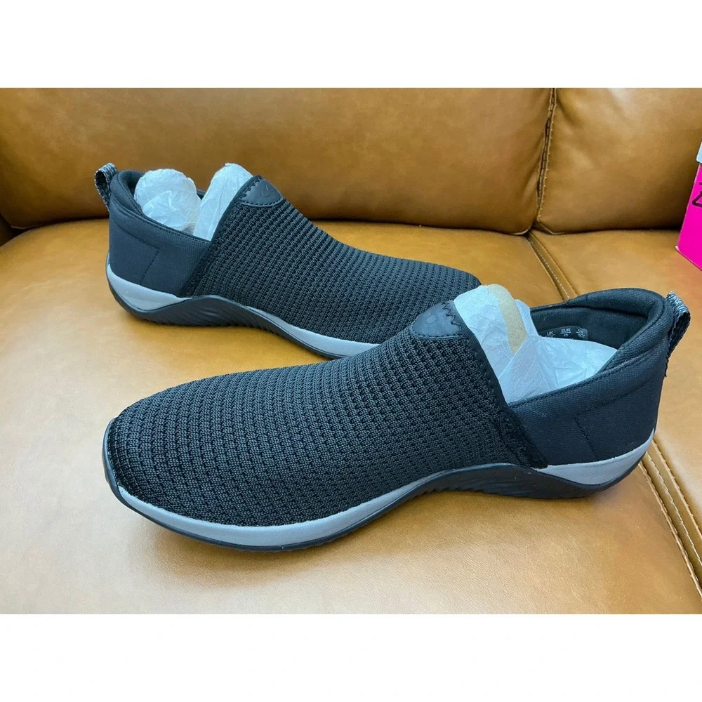 Ryka Echo Unwind Trail Slip-On Sneakers Womens 9 Black Excellent‎ Knit Walking